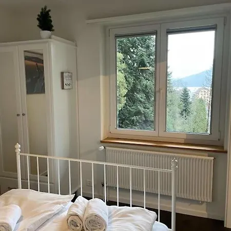 Beautiful Flat With Nice Lake And Mountain Views Weggis Exterior photo